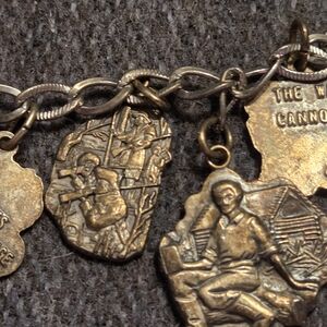 Vintage‎ Sterling Indiana Hoosier Brickyard Charm Bracelet Speedway Pioneer